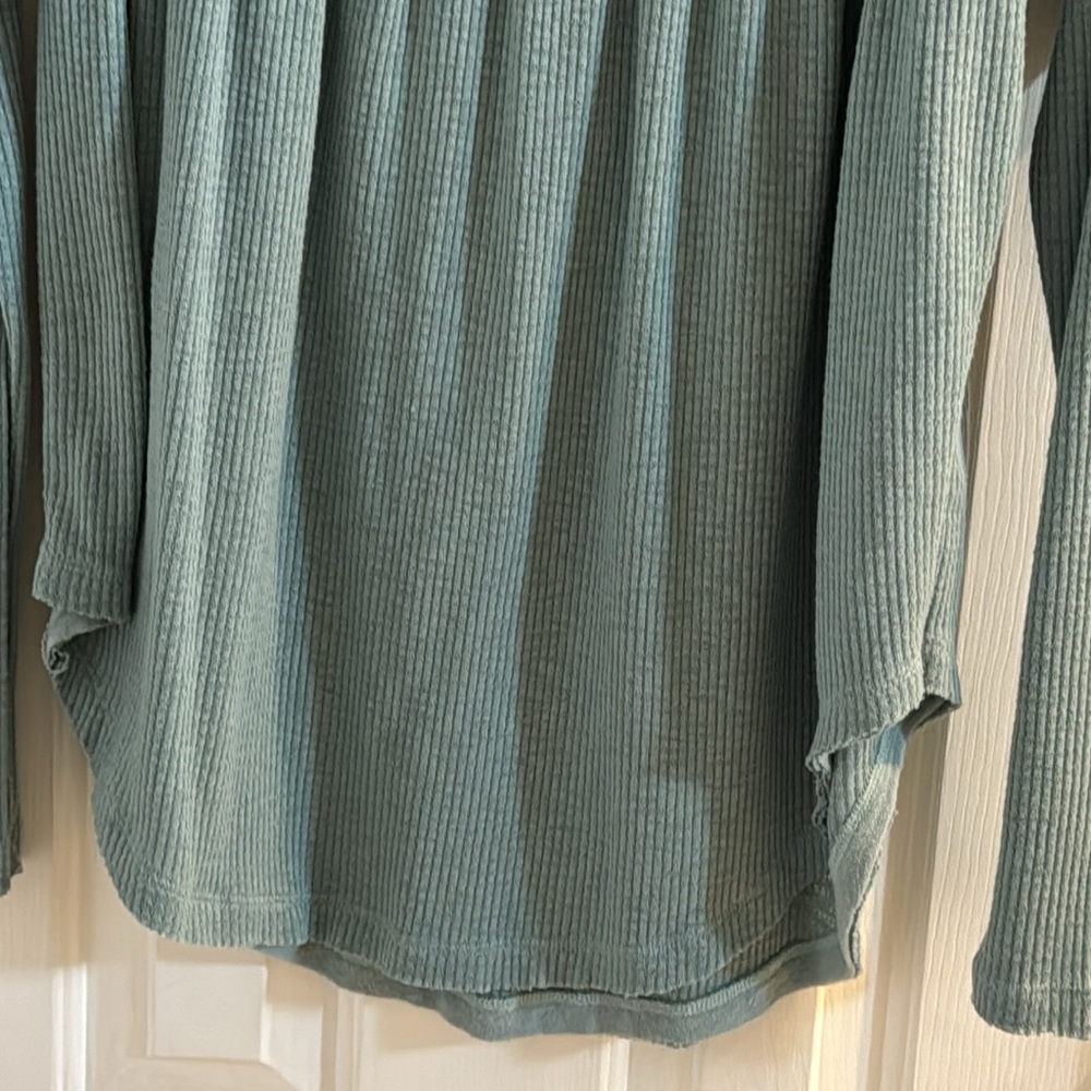 Free People We the Free Henley Waffle Knit Thermal Top - Picture 8 of 11